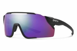 Smith Attack Mag MTB - Lunettes De Cyclisme - Matt Black/ChromaPop Purple Mirrored