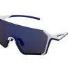 Red Bull SPECT Lunettes De Soleil Jaden - Matt White&Blue/Dark Blue Revo -Lunettes boutique en ligne 3FPa1mvh545qYO