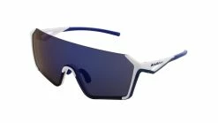 Red Bull SPECT Lunettes De Soleil Jaden - Matt White&Blue/Dark Blue Revo
