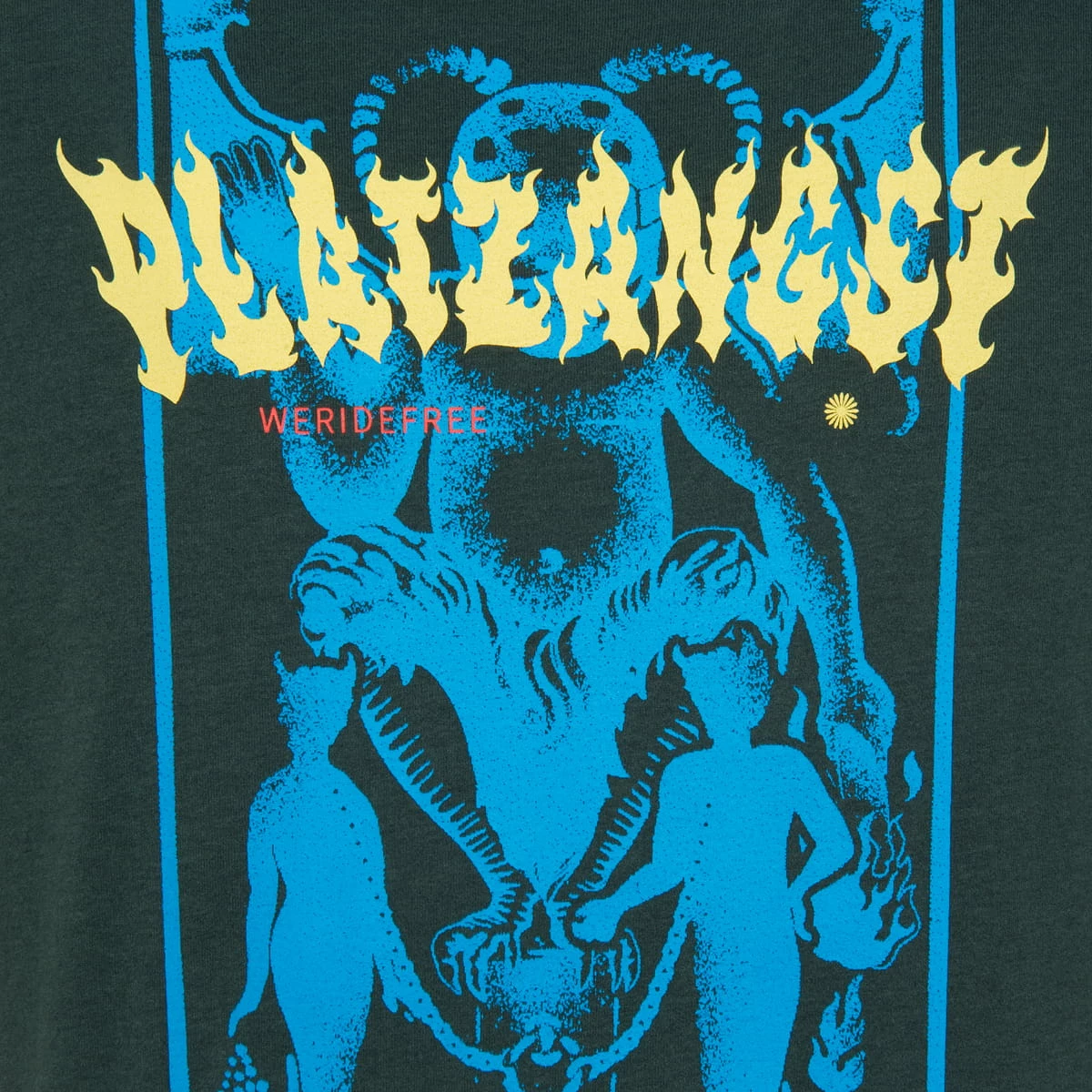 PLATZANGST T-Shirt Flamme - Vert 5 PLATZANGST T-Shirt Flamme - Vert – Image 3