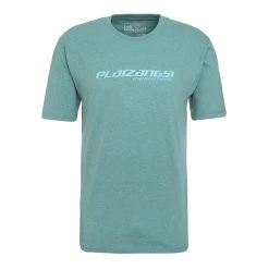 PLATZANGST T-Shirt Avec Logo - Bleu