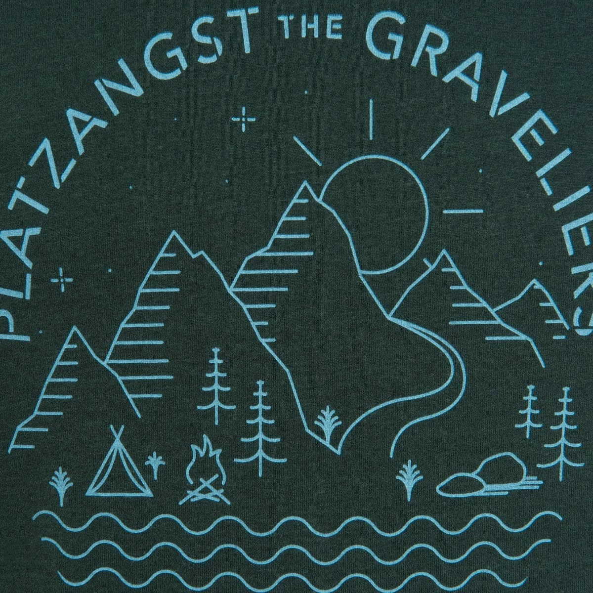 PLATZANGST T-Shirt Graveliers - Vert 4 PLATZANGST T-Shirt Graveliers - Vert – Image 2
