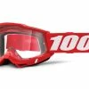 100% Accuri 2 Goggle - Lentille Claire - Néon Rouge 1 100% Accuri 2 Goggle - Lentille Claire - Néon Rouge -Lunettes boutique en ligne Accuri2Goggle ClearLens neonred 1