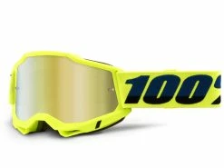 100% Lunettes Accuri 2 - Lentilles Miroir - Jaune Fluo
