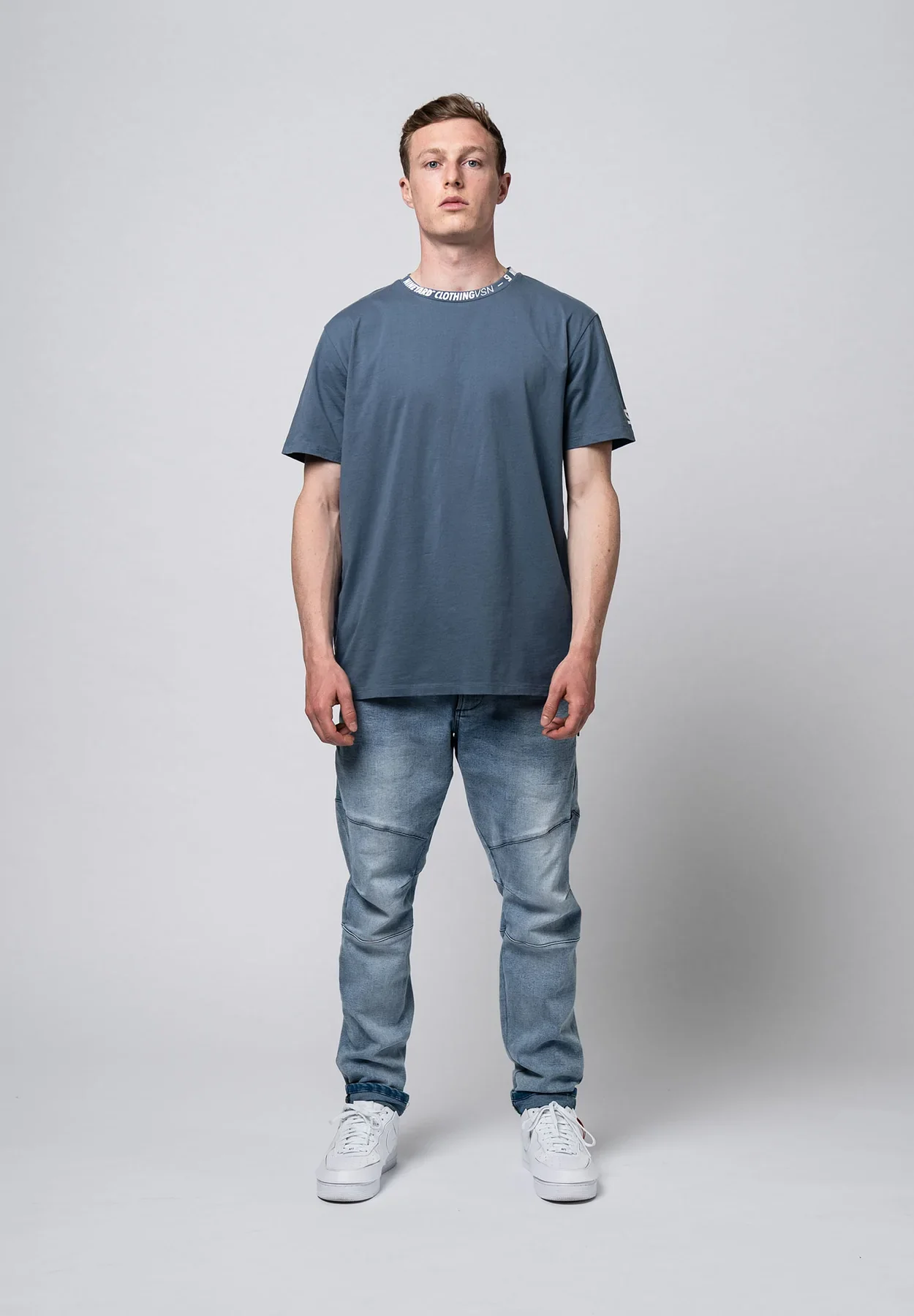 Nineyard STREET . Colted T-Shirt - Used Greyblue 4 Nineyard STREET . Colted T-Shirt - Used Greyblue – Image 2