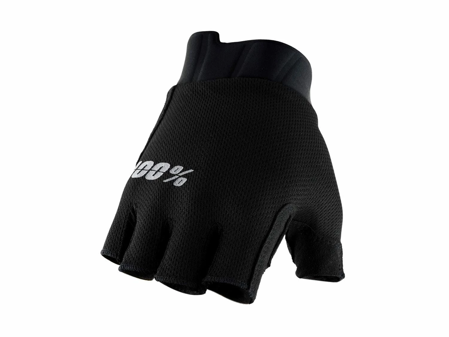 100% Exceeda Women's Gel Gants à Doigts Courts - Solid Black 3 100% Exceeda Women's Gel Gants à Doigts Courts - Solid Black