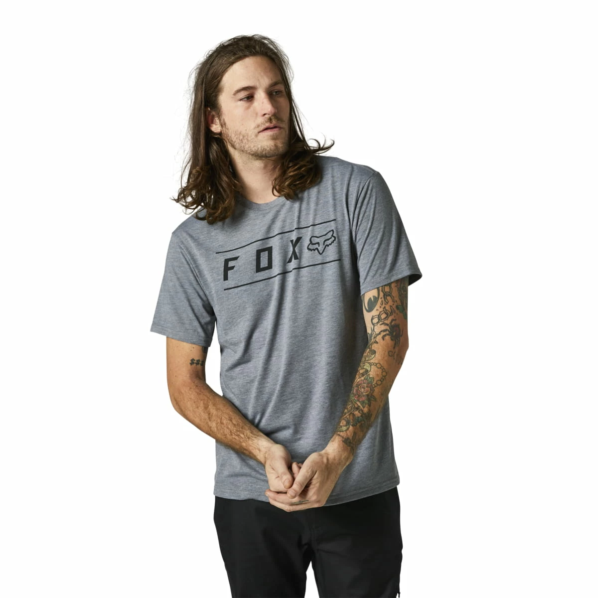 Fox Racing PINNACLE SS TECH TEE - Graphite Heather 3 Fox Racing PINNACLE SS TECH TEE - Graphite Heather