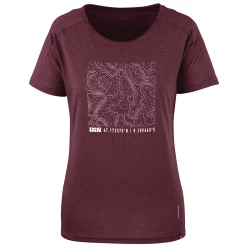 IXS Flow Women Tech Tee Contour Raisin -Lunettes boutique en ligne FlowWomenTechTeeContourraisin 2