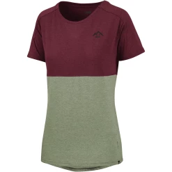 IXS Flow Women Tech Tee Montagne Raisin-olive