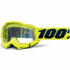 100% Lunettes De Protection Anti-buée Accuri OTG Gen.2 Clear - Neon Yellow