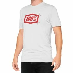 100% Cropped Tech Tee - T-shirt Fonctionnel - Vapor - Blanc/Rouge