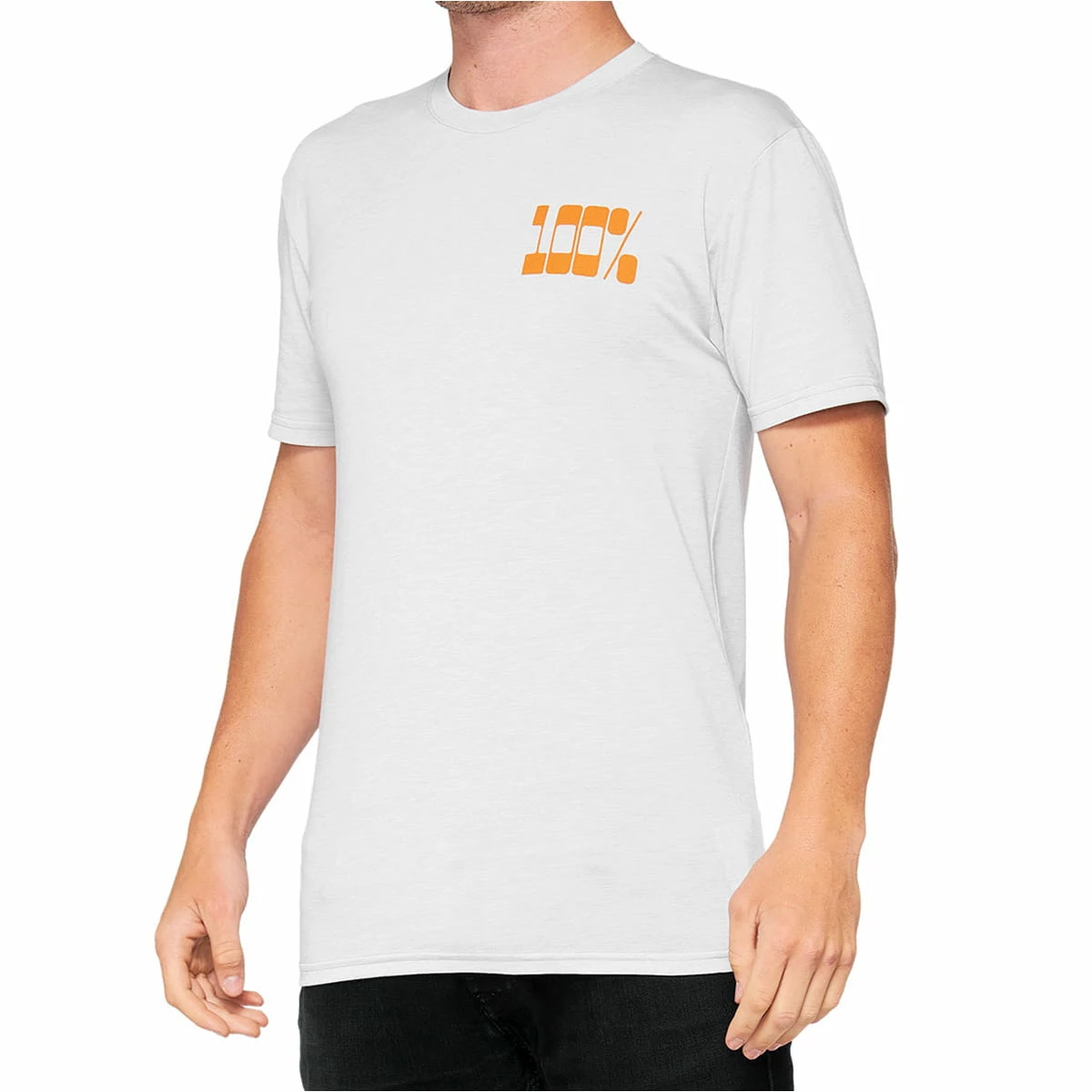 100% Trona Tech Tee - T-shirt Fonctionnel - Craie - Blanc/Orange 3 100% Trona Tech Tee - T-shirt Fonctionnel - Craie - Blanc/Orange