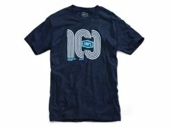 100% T-Shirt épingle à Cheveux - Bleu