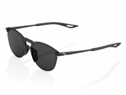 100% Ronde Décontractée - Lentille Fumé - Noir Poli