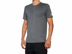 100% T-shirt Mission Athletic - Heather Charcoal