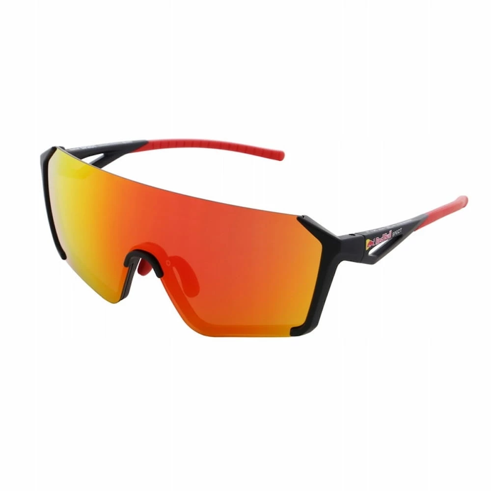 Red Bull SPECT Lunettes De Soleil Jaden - Matt Black&Red/Red Revo 3 Red Bull SPECT Lunettes De Soleil Jaden - Matt Black&Red/Red Revo