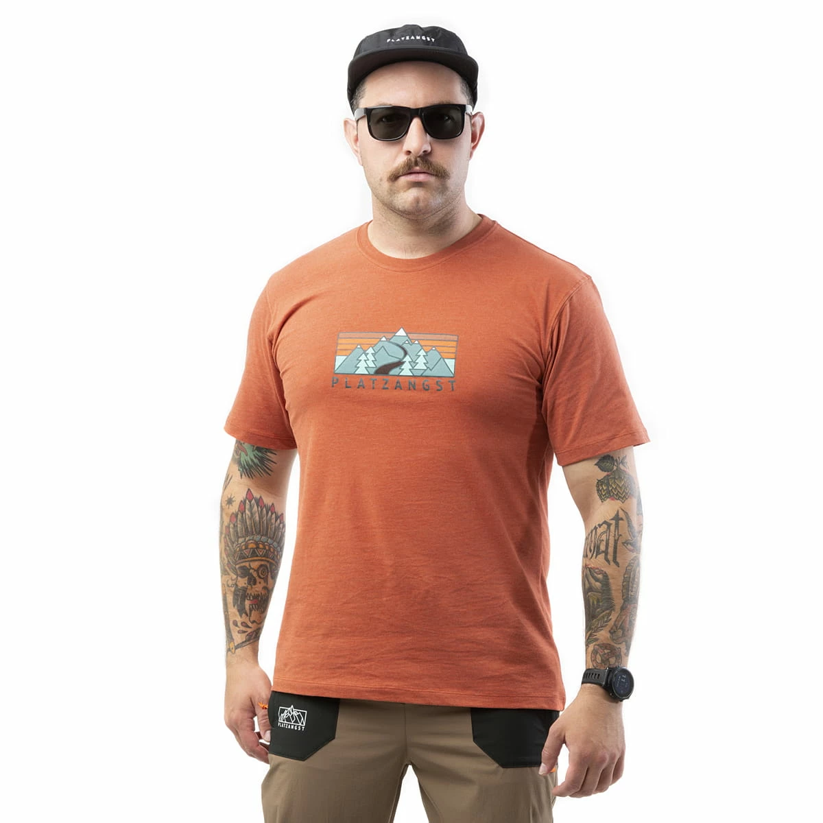PLATZANGST T-Shirt Logo Gravel - Orange 3 PLATZANGST T-Shirt Logo Gravel - Orange