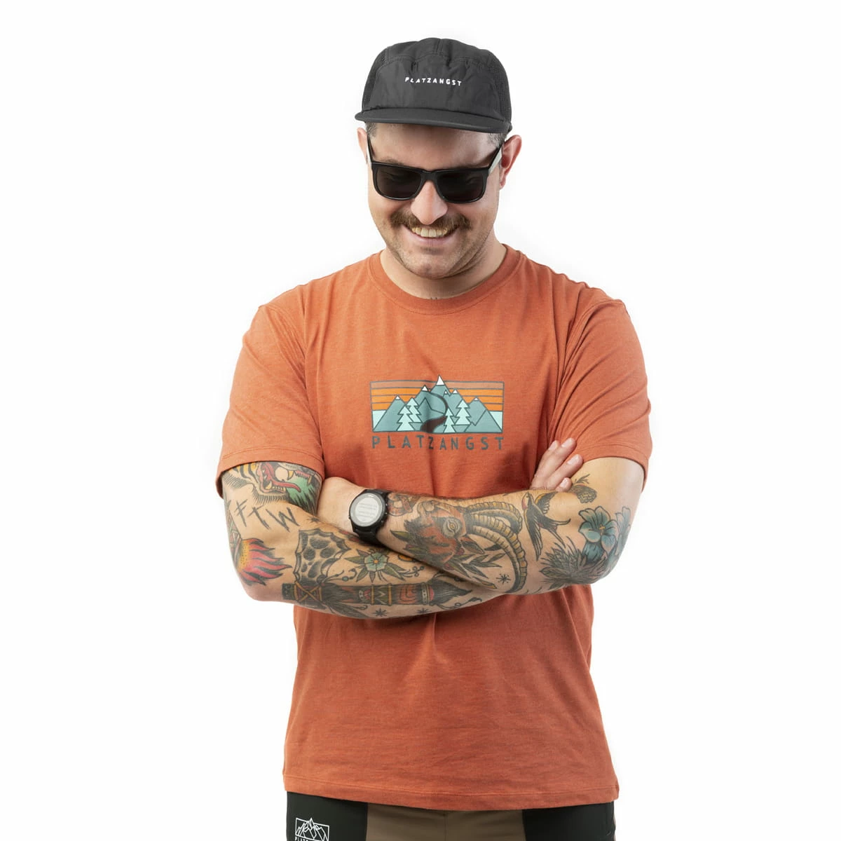 PLATZANGST T-Shirt Logo Gravel - Orange 4 PLATZANGST T-Shirt Logo Gravel - Orange – Image 2