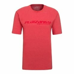 PLATZANGST T-Shirt Avec Logo - Rouge