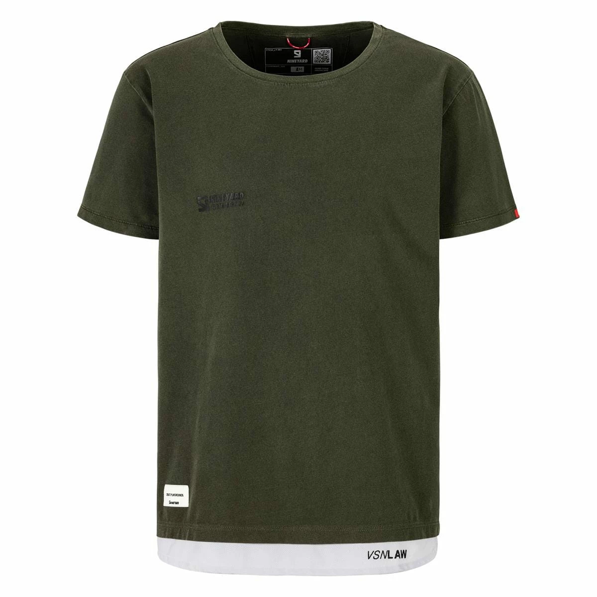 Nineyard T-Shirt Long Leyered - Olive Usagé 3 Nineyard T-Shirt Long Leyered - Olive Usagé