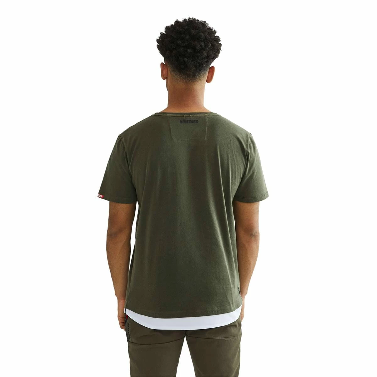 Nineyard T-Shirt Long Leyered - Olive Usagé 4 Nineyard T-Shirt Long Leyered - Olive Usagé – Image 2