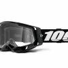 100% Lunettes Racecraft 2 - Lentilles Claires - Noir -Lunettes boutique en ligne Racecraft2Goggle ClearLens black 1