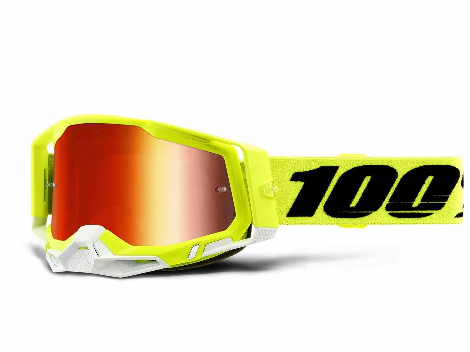 100% Lunettes Racecraft 2 - Lentilles Miroir - Jaune 3 100% Lunettes Racecraft 2 - Lentilles Miroir - Jaune