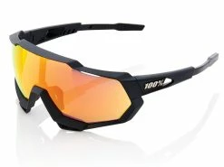 100% Speedtrap - Lentilles HiPER Mirror - Noir Doux Au Toucher