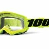 100% Strata 2 Goggle - Lentille Claire - Fluo Yellow 2 100% Strata 2 Goggle - Lentille Claire - Fluo Yellow -Lunettes boutique en ligne Strata2Goggle ClearLens FluoYellow 1
