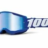 100% Strata 2 Goggle - Lentille Miroir - Bleu -Lunettes boutique en ligne Strata2Goggle MirrorLens blue 1