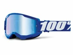 100% Strata 2 Goggle - Lentille Miroir - Bleu