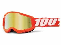 100% Strata 2 Goggle - Lentille Miroir - Orange