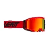 LEATT Lunettes De Protection Velocity 5.5 Iriz Anti-buée Avec Lentille Miroir - Rouge -Lunettes boutique en ligne Volocity 5