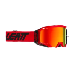 LEATT Lunettes De Protection Velocity 5.5 Iriz Anti-buée Avec Lentille Miroir - Rouge