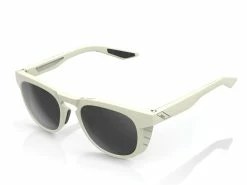 100% Lunettes De Soleil Slent - Smoke Lens - White