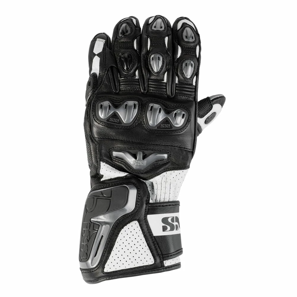 IXS Gants De Moto RS-400 Black White 3 IXS Gants De Moto RS-400 Black White