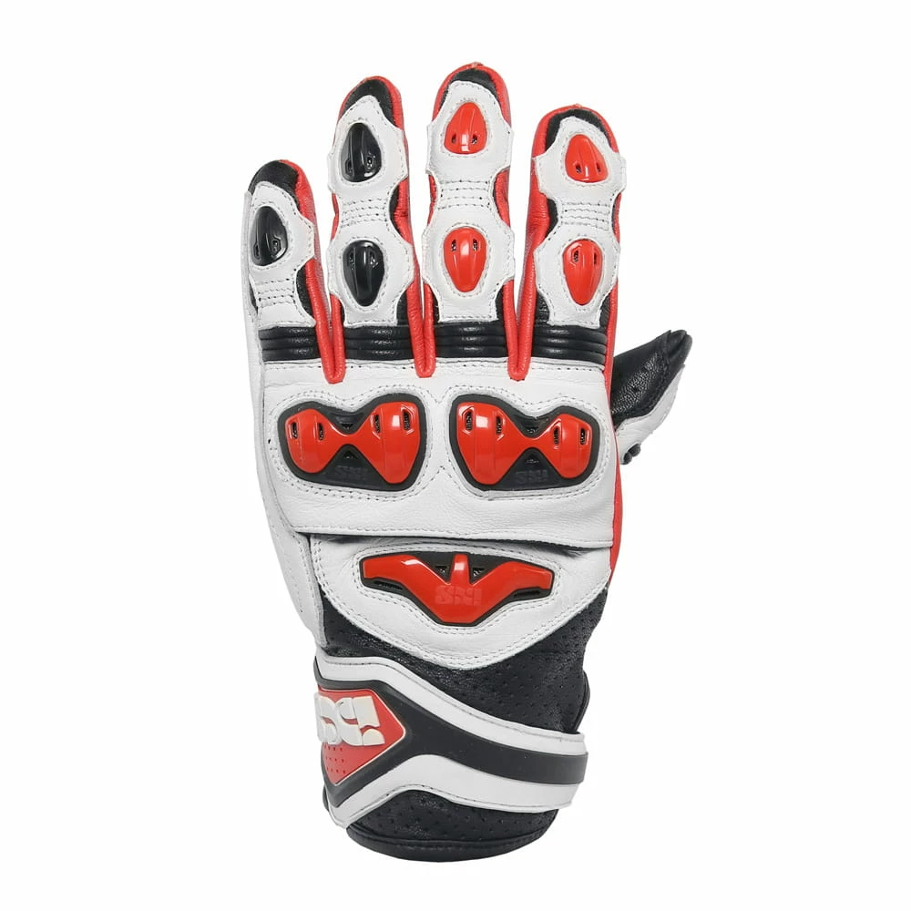 IXS Gants De Sport RS-400 Courts Black White Red 3 IXS Gants De Sport RS-400 Courts Black White Red