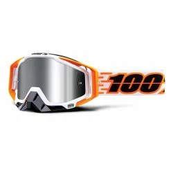 100% Lunettes De Protection Racecraft Plus à Lentille Miroir Injectée - Illumina