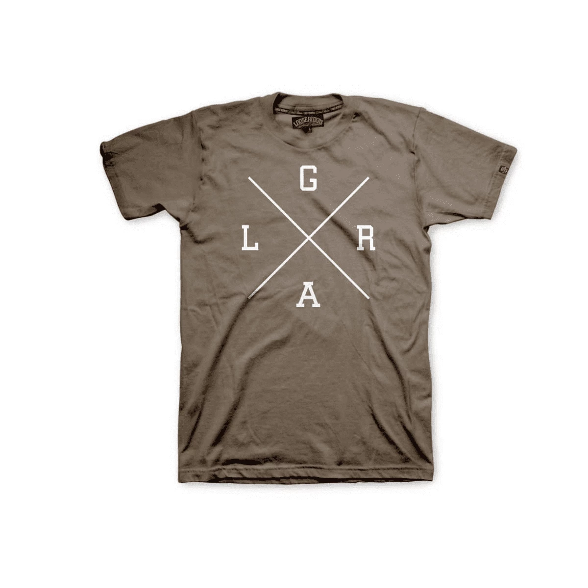 LOOSE RIDERS T-Shirt Collégien X Logo - Marron 3 LOOSE RIDERS T-Shirt Collégien X Logo - Marron