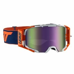 LEATT Lunettes De Protection Velocity 6.5 Iriz Anti Fog Mirror Lens - Orange