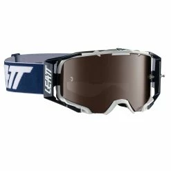 LEATT Lunettes De Protection Velocity 6.5 Iriz Anti Fog Mirror Lens - White