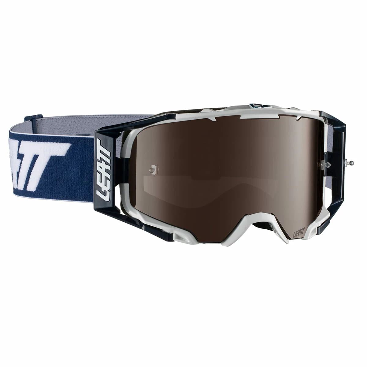 LEATT Lunettes De Protection Velocity 6.5 Iriz Anti Fog Mirror Lens - White 3 LEATT Lunettes De Protection Velocity 6.5 Iriz Anti Fog Mirror Lens - White