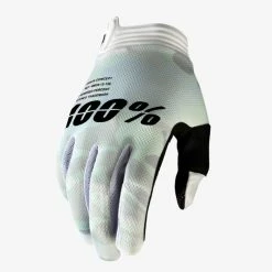 100% Gants ITrack - Blanc/Camo